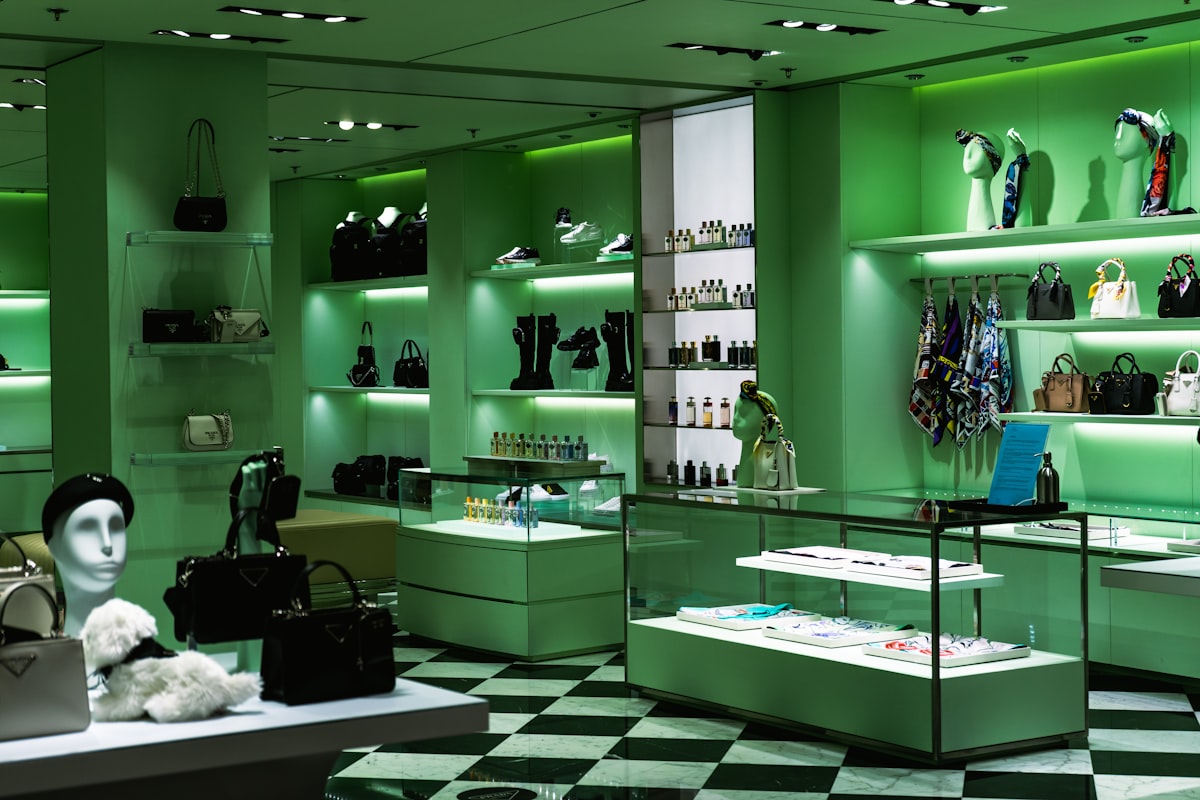 Boutique di lusso con impianto di climatizzazione integrato